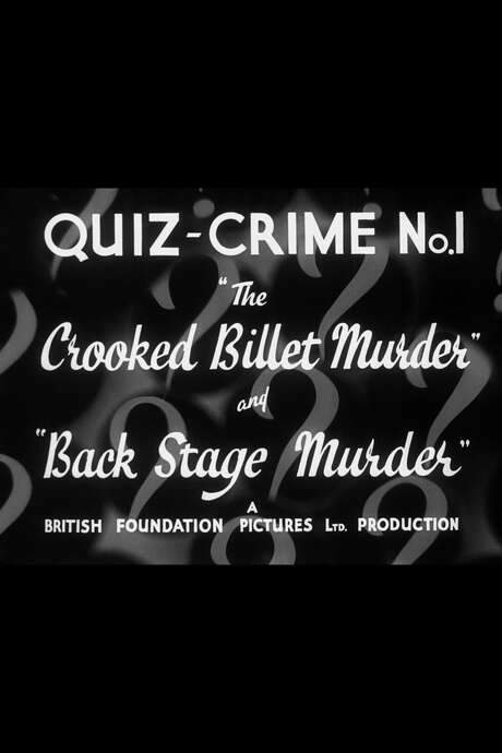   Test of observation for amateur detectives. Two crimes are depicted: The Crooked Billet Murder and Back Stage Murder.  